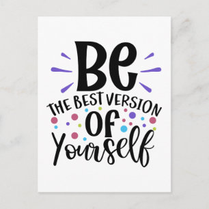 Carte Postale Bonheur Réussite Attitude Bonjour Motivation