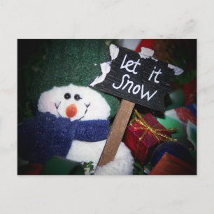 Carte Postale bonhomme de neige