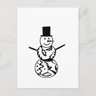 Carte Postale Bonhomme de neige