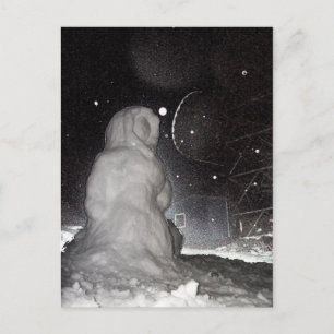 Carte Postale bonhomme de neige