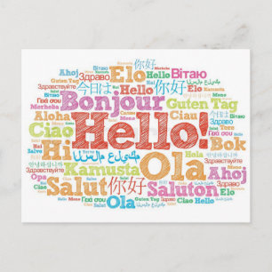 Carte Postale Bonjour