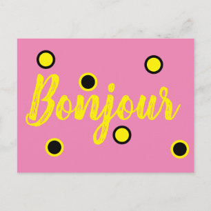Carte Postale Bonjour