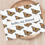 Carte Postale Bonjour ami Monarch Butterfly Blank<br><div class="desc">Cette carte postale à motif papillon monarque apporte une touche de charme à votre correspondance. Avec de la place pour personnaliser un message court, comme "bonjour, mon ami", il devient une façon délicieuse de tendre la main. L'avant est orné d'un éventail impressionnant de papillons monarques, ajoutant une ambiance joyeuse à...</div>