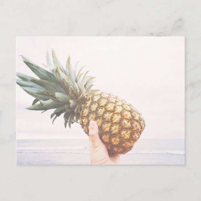 Carte Postale Bonjour ananas (Devant)