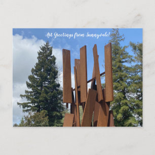 Carte Postale Bonjour Art de Sunnyvale !