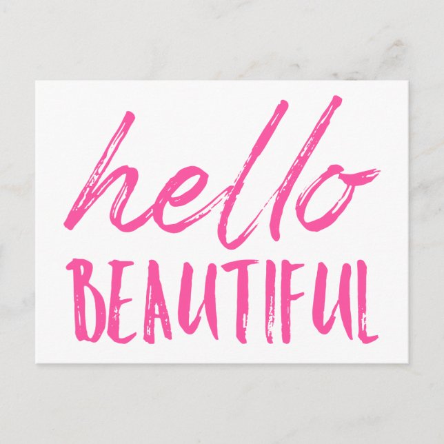 Carte Postale Bonjour belle (Devant)