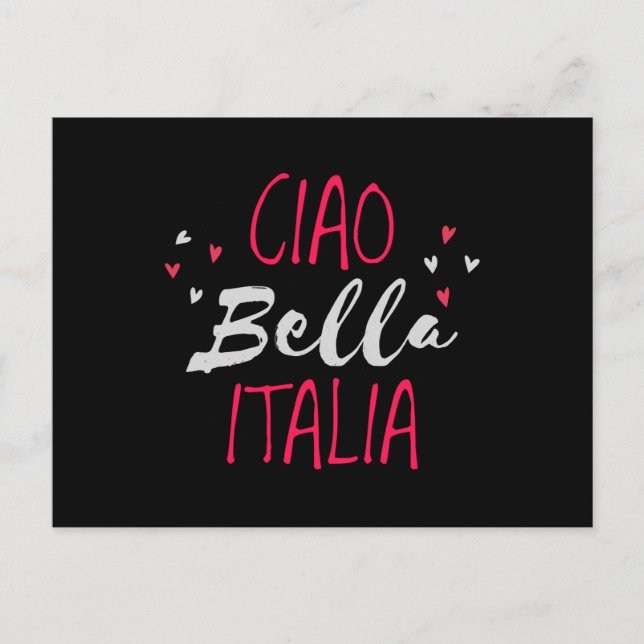Carte Postale Bonjour belle Italie (Devant)