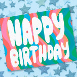 Carte Postale BONJOUR D'ANNIVERSAIRE Super Bulles Lettres Annive<br><div class="desc">Carte faite à la main pour vous ! Customisez avec votre propre texte ou modifiez les couleurs. Consultez ma boutique pour plus de couleurs et de dessins ou faites-moi savoir si vous voulez quelque chose de personnalisé!</div>