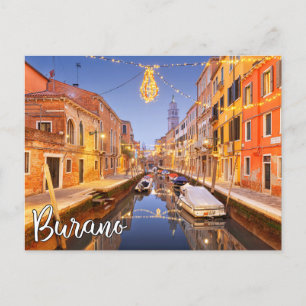 Carte Postale Bonjour De Burano, Italie