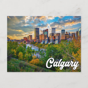 Carte Postale Bonjour De Calgary, Alberta, Canada