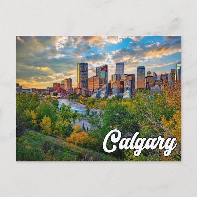 Carte Postale Bonjour De Calgary, Alberta, Canada (Devant)