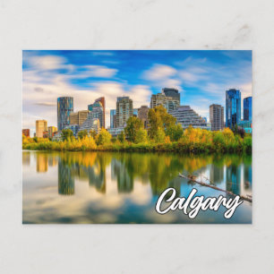 Carte Postale Bonjour De Calgary, Alberta, Canada