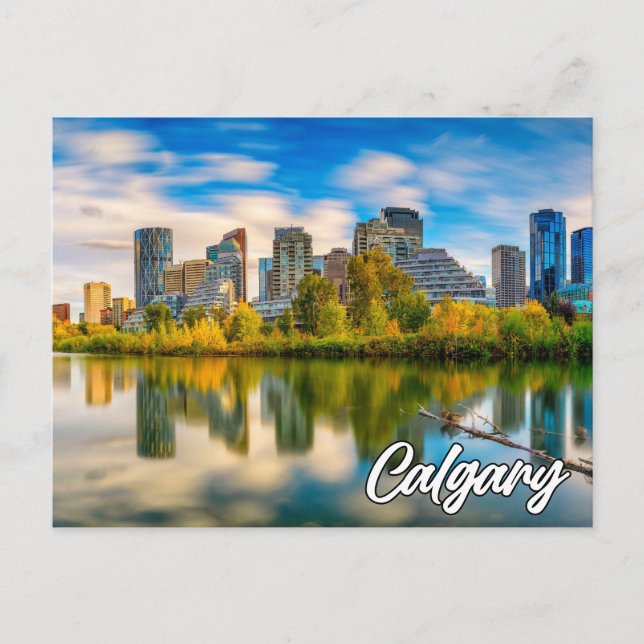 Carte Postale Bonjour De Calgary, Alberta, Canada (Devant)