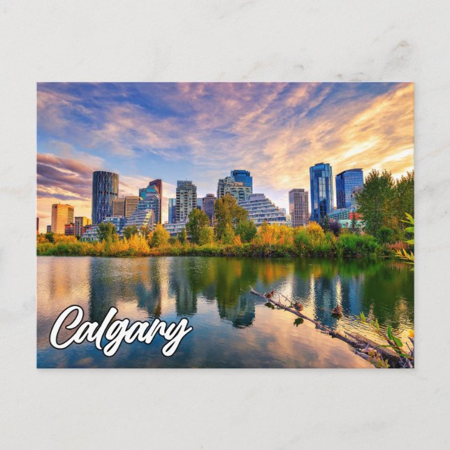 Carte Postale Bonjour De Calgary, Alberta, Canada (Devant)