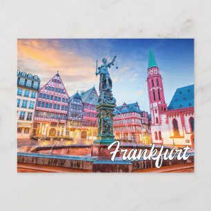 Carte Postale Bonjour De Francfort, Allemagne