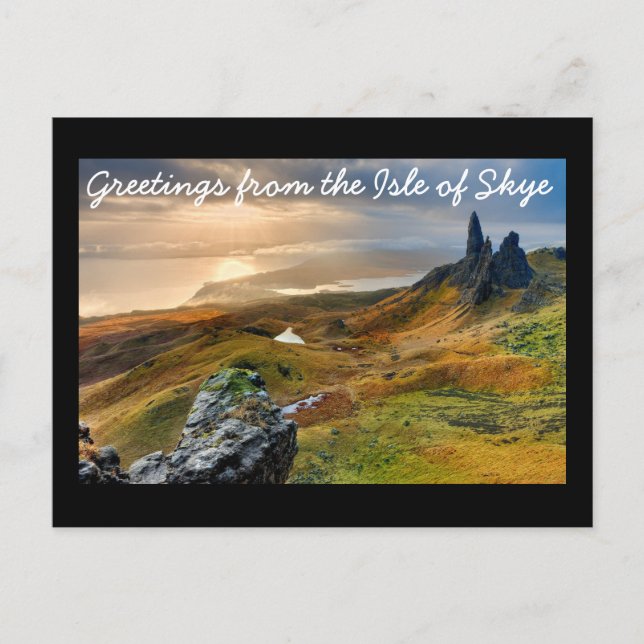 Carte Postale Bonjour de l'île de Skye (Devant)