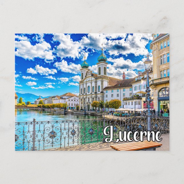 Carte Postale Bonjour De Lucerne, Suisse (Devant)