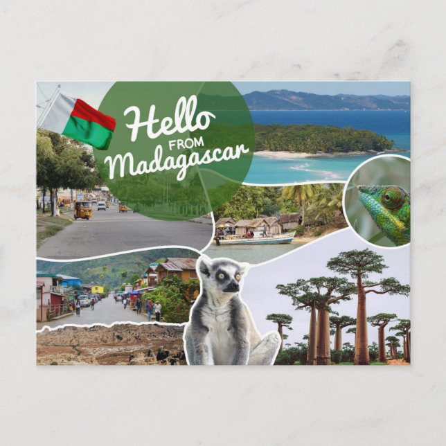 Carte Postale Bonjour de Madagascar (Devant)
