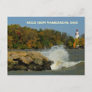 CARTE POSTALE BONJOUR DE MARBLEHEAD, OHIO