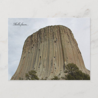 Carte Postale Bonjour de... Monument national de la tour Devils