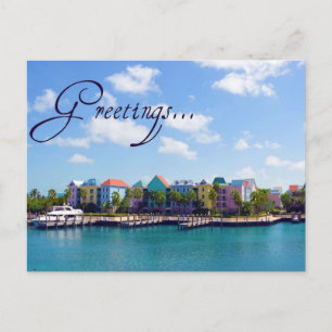 Carte Postale Bonjour de Paradise Postcard