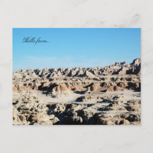 Carte Postale Bonjour de... Parc national des Badlands