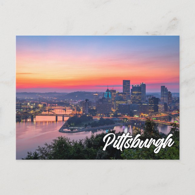 Carte Postale Bonjour De Pittsburgh, Pennsylvanie (Devant)
