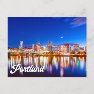 Carte Postale Bonjour De Portland, Oregon, États-Unis