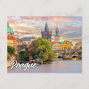 Carte Postale Bonjour De Prague, République Tchèque