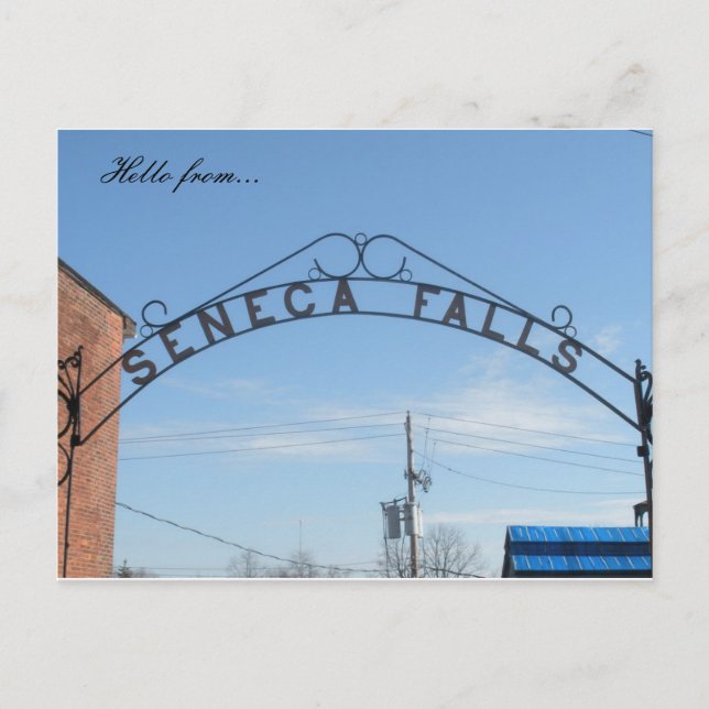 Carte Postale Bonjour de... Seneca Falls, NY (Devant)