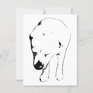 Carte Postale Bonjour de vacances d'un Gentle Lab