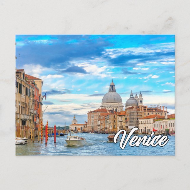 Carte Postale Bonjour De Venise, Italie (Devant)