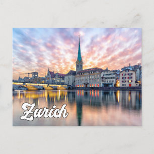Carte Postale Bonjour De Zurich, Suisse