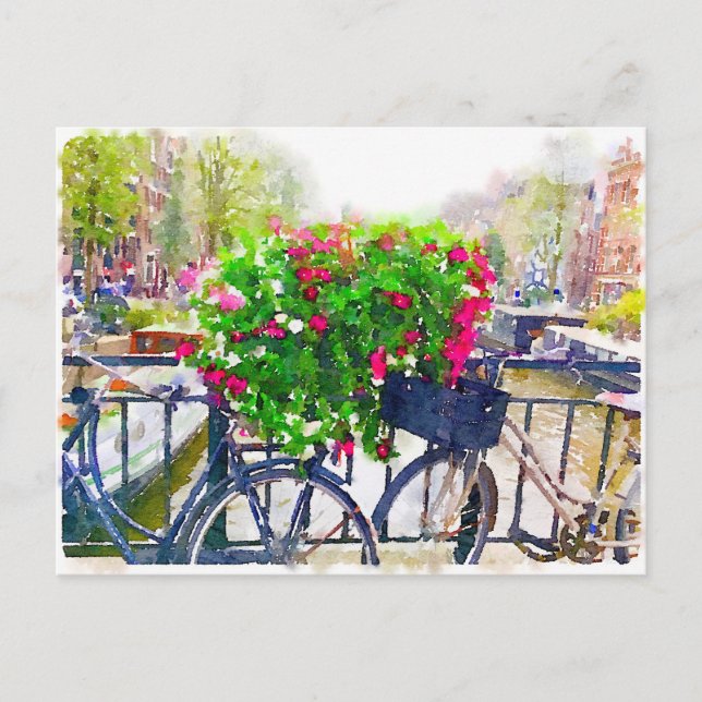 Carte Postale Bonjour depuis Amsterdam Postcard (Devant)