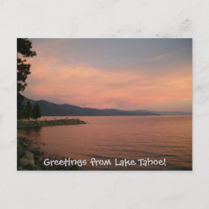 Carte Postale Bonjour depuis le lac Tahoe !
