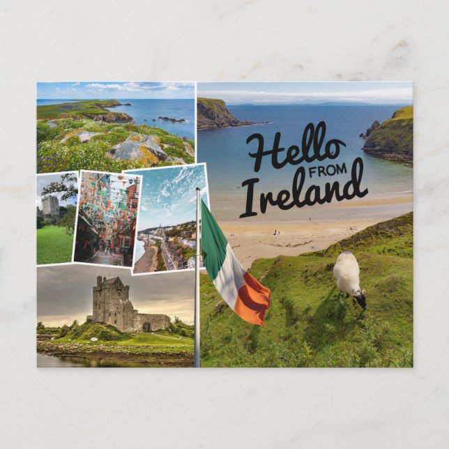 Carte Postale Bonjour d'Irlande (Devant)