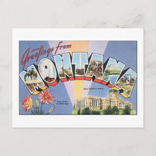 Carte Postale Bonjour du Montana
