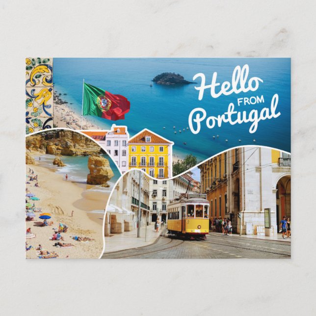 Carte Postale Bonjour du Portugal (Devant)
