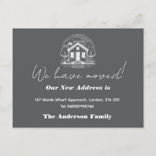 Carte Postale Bonjour, Editable Nous sommes nouveaux à la photo