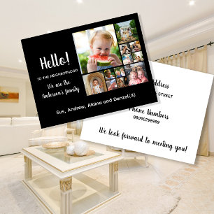 Carte Postale Bonjour,Editable Nous sommes Nouveaux dans le Quar
