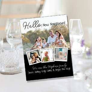 Carte Postale Bonjour Editable Nous sommes Nouveaux dans le Quar