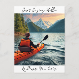 Carte Postale Bonjour et Mlle You Lots   Maintenir le contact