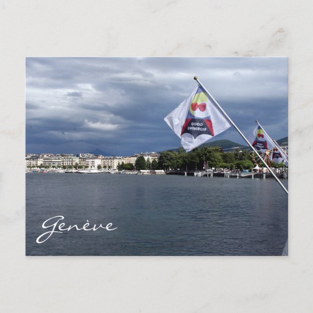 Carte Postale bonjour genève (Devant)