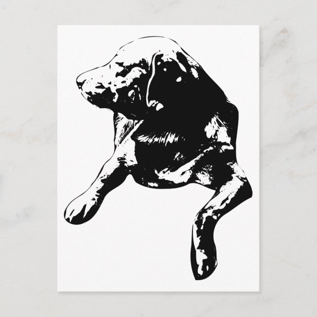 Carte Postale Bonjour, Head-Turn Lab (Devant)