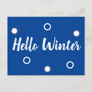 Carte Postale Bonjour hiver