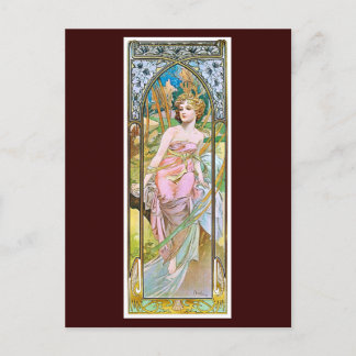 Carte Postale Bonjour, Mucha