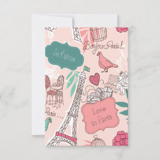 Carte postale Bonjour Paris Holiday & Seasons