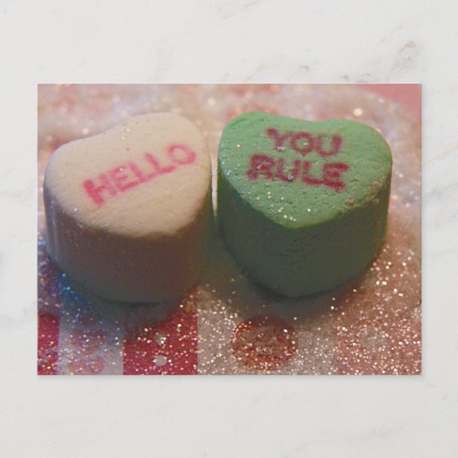 Carte Postale Bonjour, règle (Devant)