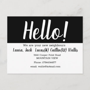 Carte Postale Bonjour rencontrer les voisins