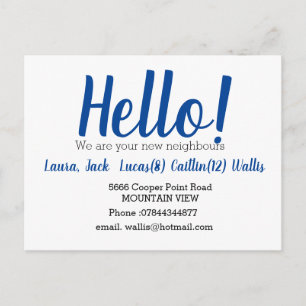 Carte Postale Bonjour rencontrer les voisins